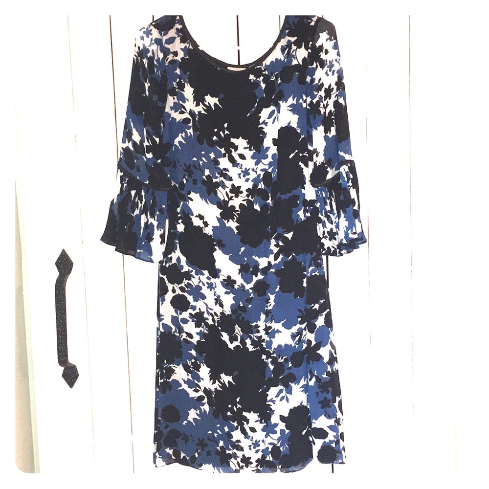 Spiegel Dress with ruffled sleeves, size 8